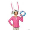 Fun Express Bunny Ears Inflate Ring Toss Toys Easter Game - 5 Pieces