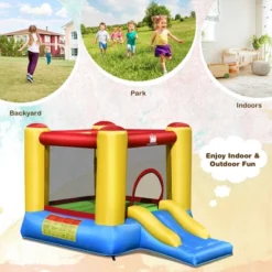Costway Inflatable Bouncer Kids Slide Bounce House For Indoor Outdoor Without Blower -LITTLE TIKES Shop GUEST 00806313 c7d5 4ef7 bda1 a121e7688625