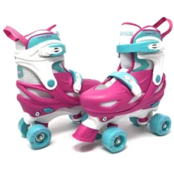 Chicago Skates Adjustable Kids' Quad Roller Skate - Pink/White -LITTLE TIKES Shop GUEST 008ec6f7 2367 40a9 ab7c 8ecce2d1b074