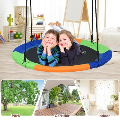 Costway 40'' Flying Saucer Tree Swing Indoor Outdoor Play Set Kids Gift 8 Costway 40'' Flying Saucer Tree Swing Indoor Outdoor Play Set Kids Gift - Image 8