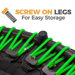 LEAPS & REBOUNDS 48" Round Mini Fitness Trampoline & Rebounder Indoor Home Gym Exercise Equipment Low Impact Workout For Adults, Green