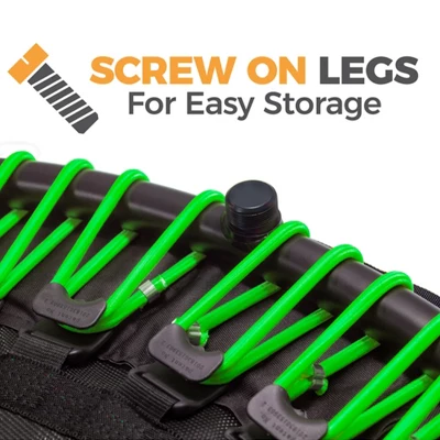 LEAPS & REBOUNDS 48" Round Mini Fitness Trampoline & Rebounder Indoor Home Gym Exercise Equipment Low Impact Workout For Adults, Green 1 LEAPS & REBOUNDS 48" Round Mini Fitness Trampoline & Rebounder Indoor Home Gym Exercise Equipment Low Impact Workout For Adults, Green