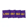 NCAA LSU Tigers Corn-Filled Cornhole Bags Purple - 4pk