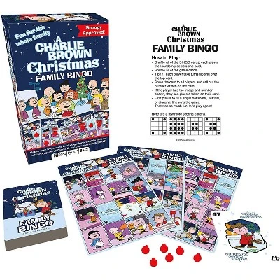 Aquarius Puzzles Peanuts A Charlie Brown Christmas Family Bingo Game 1 Aquarius Puzzles Peanuts A Charlie Brown Christmas Family Bingo Game
