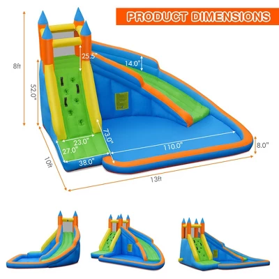 Costway Inflatable Water Slide Mighty Bounce House Jumper Castle W/ 480W Blower 3 Costway Inflatable Water Slide Mighty Bounce House Jumper Castle W/ 480W Blower - Image 3