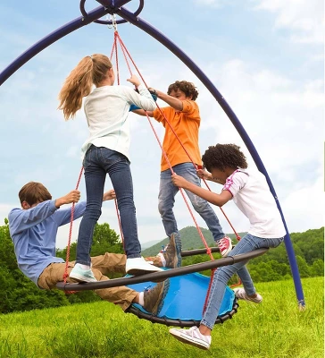HearthSong - Large Vortex Spinning Ring Swing And Sky Dome Arched Stand Set For Kids Active Outdoor Play 3 HearthSong - Large Vortex Spinning Ring Swing And Sky Dome Arched Stand Set For Kids Active Outdoor Play - Image 3