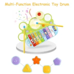 Costway 3 In 1 Musical Instruments Electronic Piano Xylophone Drum Set Learning Toys -LITTLE TIKES Shop GUEST 064a16b7 bd99 4523 9964 cd6a3e8ca1a2