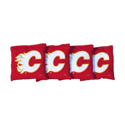 NHL Calgary Flames Corn-Filled Cornhole Bags Red - 4pk 1 NHL Calgary Flames Corn-Filled Cornhole Bags Red - 4pk