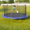 Skywalker Trampolines 15' Round Trampoline With Enclosure – Blue