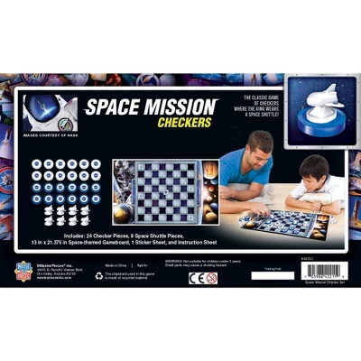 MasterPieces Officially Licensed NASA Checkers Board Game For Families And Kids Ages 6 And Up 3 MasterPieces Officially Licensed NASA Checkers Board Game For Families And Kids Ages 6 And Up - Image 3