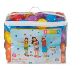 Intex 100-Pack Large Plastic Multi-Colored Fun Ballz For Ball Pits Or Splash Pools, Includes Bag For Safety And Storage -LITTLE TIKES Shop GUEST 07f4d696 bf8d 4bf2 9df7 b9a483b7b722