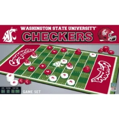MasterPieces Officially Licensed NCAA Washington State Cougars Checkers Board Game For Families And Kids Ages 6 And Up
