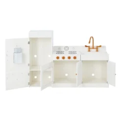 Teamson Kids Paris Wooden Play Kitchen Pretend Cooking Playset, White -LITTLE TIKES Shop GUEST 086df94f 3981 4f21 a74d acfee7a15f3d