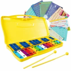 Costway 25 Notes Kids Glockenspiel Chromatic Metal Xylophone W/Case And 2 Mallets -LITTLE TIKES Shop GUEST 09068130 26f0 4534 b50c 2f452fc99873
