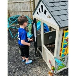 KidKraft Patio Party Wooden Outdoor Playhouse With Spinner Block Puzzle - 14pc -LITTLE TIKES Shop GUEST 0973df62 9ce0 4051 8462 24b6fdf8003b