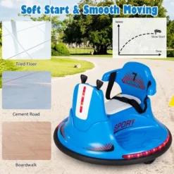 Costway 6V Bumper Car For Kids Toddlers Electric Ride On Car Vehicle With 360° Spin Purple/Blue/Pink/Red -LITTLE TIKES Shop GUEST 09d62ee2 9b64 4e19 9599 d62be05a9894