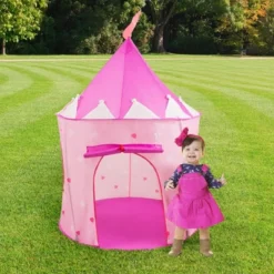Toy Time Kids' Foldable Popup Princess Castle Play Tent With Carrying Bag - Pink -LITTLE TIKES Shop GUEST 09f3f041 c359 40ee ab72 17e6613f3d1f