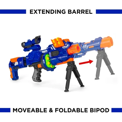 Best Choice Products Electric Customizable Soft Foam Ball Long-Distance Blaster Toy W/ Barrel Extension, 12 Balls, Bipod 3 Best Choice Products Electric Customizable Soft Foam Ball Long-Distance Blaster Toy W/ Barrel Extension, 12 Balls, Bipod - Image 3