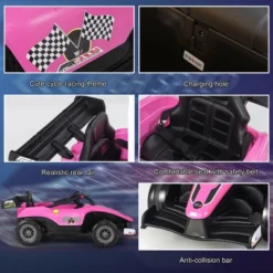 Costway 12V Kids Ride On Car Electric Racing Truck Remote Control W/ MP3 & Lights YellowPinkRed 20 Costway 12V Kids Ride On Car Electric Racing Truck Remote Control W/ MP3 & Lights YellowPinkRed -LITTLE TIKES Shop GUEST 0a8f1e68 7d6b 468b a16f 3ba0f77a3027