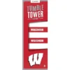 MasterPieces Real Wood Block Tumble Towers - NCAA Wisconsin Badgers