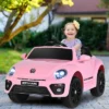 Costway 12V Kids Ride On Car Licensed Volkswagen Beetle W/ Remote Control & Music