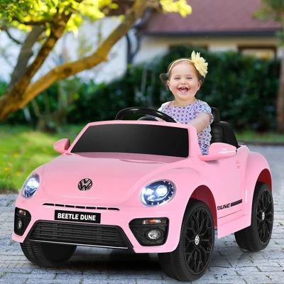 Costway 12V Kids Ride On Car Licensed Volkswagen Beetle W/ Remote Control & Music 1 Costway 12V Kids Ride On Car Licensed Volkswagen Beetle W/ Remote Control & Music