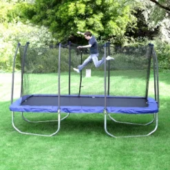 Skywalker Trampolines 15' Rectangle Trampoline And Enclosure - Blue