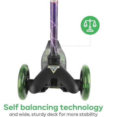 Monster Jam Grave Digger Tilt And Turn Light Up Wheels Scooter 4 Monster Jam Grave Digger Tilt And Turn Light Up Wheels Scooter - Image 4