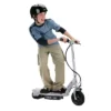 Razor E100 Kids Ride On 24V Motorized Powered Electric Scooter Toy, Speeds Up To 10 MPH With Brakes And 8-Inch Pneumatic Tires, Ages 8 And Up, Silver