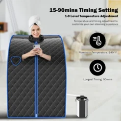 Costway Portable Steam Sauna W/ 9-gear Adjustable Temperature & Herbal Box GrayBlackCoffee -LITTLE TIKES Shop GUEST 0bf89936 6d97 4c30 b381 8f52cae9e468