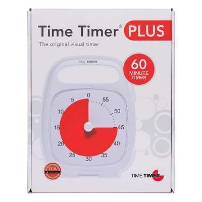 Time Timer PLUS, 60 Minute Timer, White 2 Time Timer PLUS, 60 Minute Timer, White - Image 2