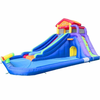 Pogo Bounce House Backyard Kids Home Giant Water Park Inflatable Water Slide With Splash Pool 1 Pogo Bounce House Backyard Kids Home Giant Water Park Inflatable Water Slide With Splash Pool
