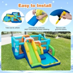 Costway 7-in-1 Kids Inflatable Bounce Castle Multi-Play Jumping House -LITTLE TIKES Shop GUEST 0d775e74 826b 418a b566 63cbe9db122a