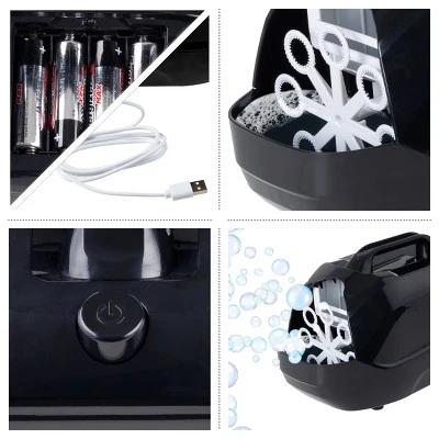 Portable Bubble Machine - High Output 2-Speed Blower Creates Bubbles By Toy Time 3 Portable Bubble Machine - High Output 2-Speed Blower Creates Bubbles By Toy Time - Image 3