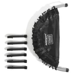 JumpSport 350 Indoor Portable Lightweight Safe Stable Heavy Duty 39-Inch Fitness Trampoline With Workout DVD, Black With White Frame -LITTLE TIKES Shop GUEST 0de0dc31 5740 4770 86aa aa66cdab59b8