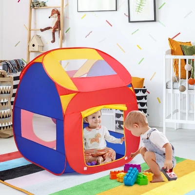 Costway Portable Kid Baby Play House Indoor Outdoor Toy Tent Game Playhut With 100 Balls 9 Costway Portable Kid Baby Play House Indoor Outdoor Toy Tent Game Playhut With 100 Balls - Image 9