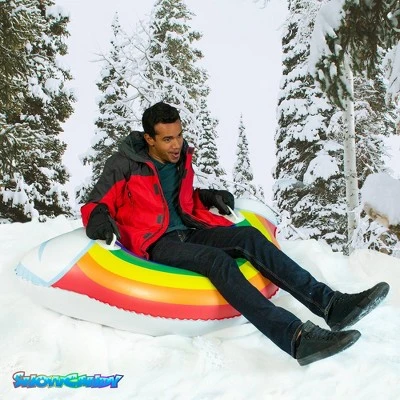 SnowCandy 48" Artic Rainbow Jumbo Snow Tube 2 SnowCandy 48" Artic Rainbow Jumbo Snow Tube - Image 2