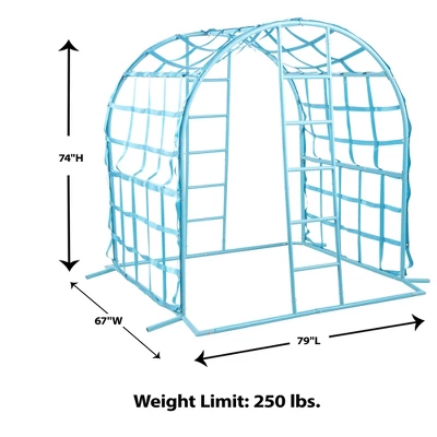 HearthSong Giant Climbing Wave With Powder-Coated Steel Frame And Polyester Webbing Play Space For Multiple Kids 2 HearthSong Giant Climbing Wave With Powder-Coated Steel Frame And Polyester Webbing Play Space For Multiple Kids - Image 2