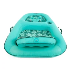 Aqua Leisure Campania 2 In 1 Convertible Water Lounger Recliner And Luxurious Inflatable Pool Float With Drink Caddy, Teal Floral Print -LITTLE TIKES Shop GUEST 0fb2a0e3 38ff 4c94 a470 35d2618c14bd
