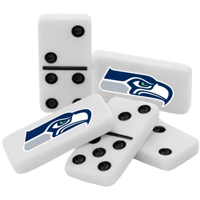 MasterPieces Officially Licensed NFL Seattle Seahawks 28 Piece Dominoes Game For Adults 2 MasterPieces Officially Licensed NFL Seattle Seahawks 28 Piece Dominoes Game For Adults - Image 2
