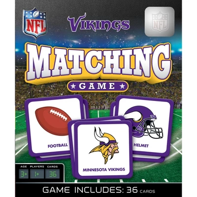 MasterPieces Officially Licensed NFL Minnesota Vikings Matching Game For Kids And Families 1 MasterPieces Officially Licensed NFL Minnesota Vikings Matching Game For Kids And Families