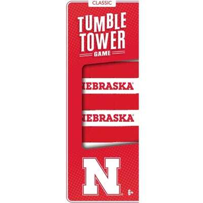MasterPieces Real Wood Block Tumble Towers - NCAA Nebraska Cornhuskers 1 MasterPieces Real Wood Block Tumble Towers - NCAA Nebraska Cornhuskers