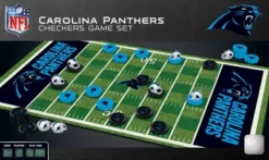 MasterPieces Officially Licensed NFL Carolina Panthers Checkers Board Game For Families And Kids Ages 6 And Up