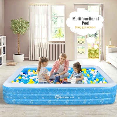 Costway Inflatable Swimming Pool 120'' X 72'' X 22'' Full-Sized Family Swimming Pool 8 Costway Inflatable Swimming Pool 120'' X 72'' X 22'' Full-Sized Family Swimming Pool - Image 8