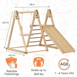 Avenlur Juniper - Real Wood 5-in-1 Folding Playset With Climber, Swing And Slide 8 Avenlur Juniper - Real Wood 5-in-1 Folding Playset With Climber, Swing And Slide -LITTLE TIKES Shop GUEST 12c1df1f 229d 4d63 9a74 bc963a21f7a9