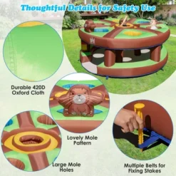Costway Inflatable Whack-a-Mole Themed Castle For Kids Interactive Game W/ 480W Blower -LITTLE TIKES Shop GUEST 137ccb5d da7c 4fff 9eb4 1e5e97ac3ff5