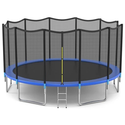 Costway 8/10/12/14/15/16 FT Outdoor Trampoline Bounce Combo W/Safety Closure Net Ladder 9 Costway 8/10/12/14/15/16 FT Outdoor Trampoline Bounce Combo W/Safety Closure Net Ladder - Image 9