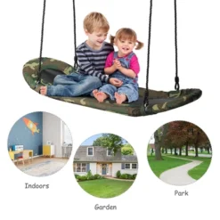 Costway Saucer Tree Swing Surf Kids Outdoor Adjustable Swing Set W/ Handle -LITTLE TIKES Shop GUEST 13d666b0 773c 478a a95b 937d524c73b2