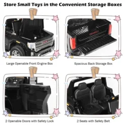 12V 2-Seater Licensed GMC Kids Ride On Truck RC Electric Car W/Storage Box White BlackBluePink Red -LITTLE TIKES Shop GUEST 149f871e aa4a 4048 8657 a833d0d287f7