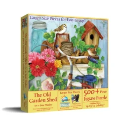 Sunsout The Old Garden Shed 500 Pc Large Pieces Jigsaw Puzzle 16097